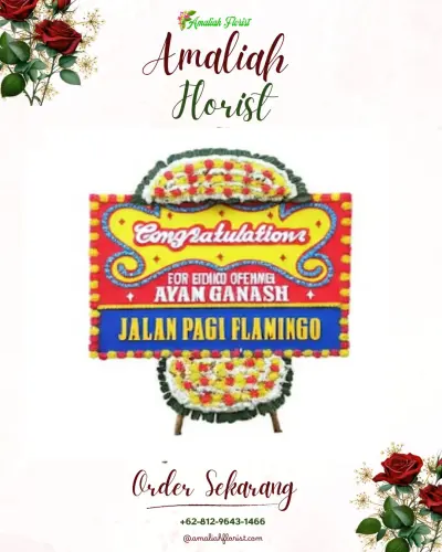 Bunga Papan Congratulation di Ketileng
